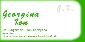 georgina kon business card
